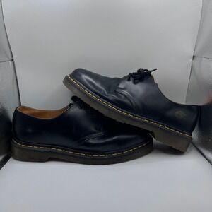 Dr Martens 1461 Smooth Black Leather 3 Eye Oxford Shoes Mens Womens US 9 UK 8